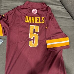 Jayden Daniels Washington Commanders Maroon Jersey Mens Size XL